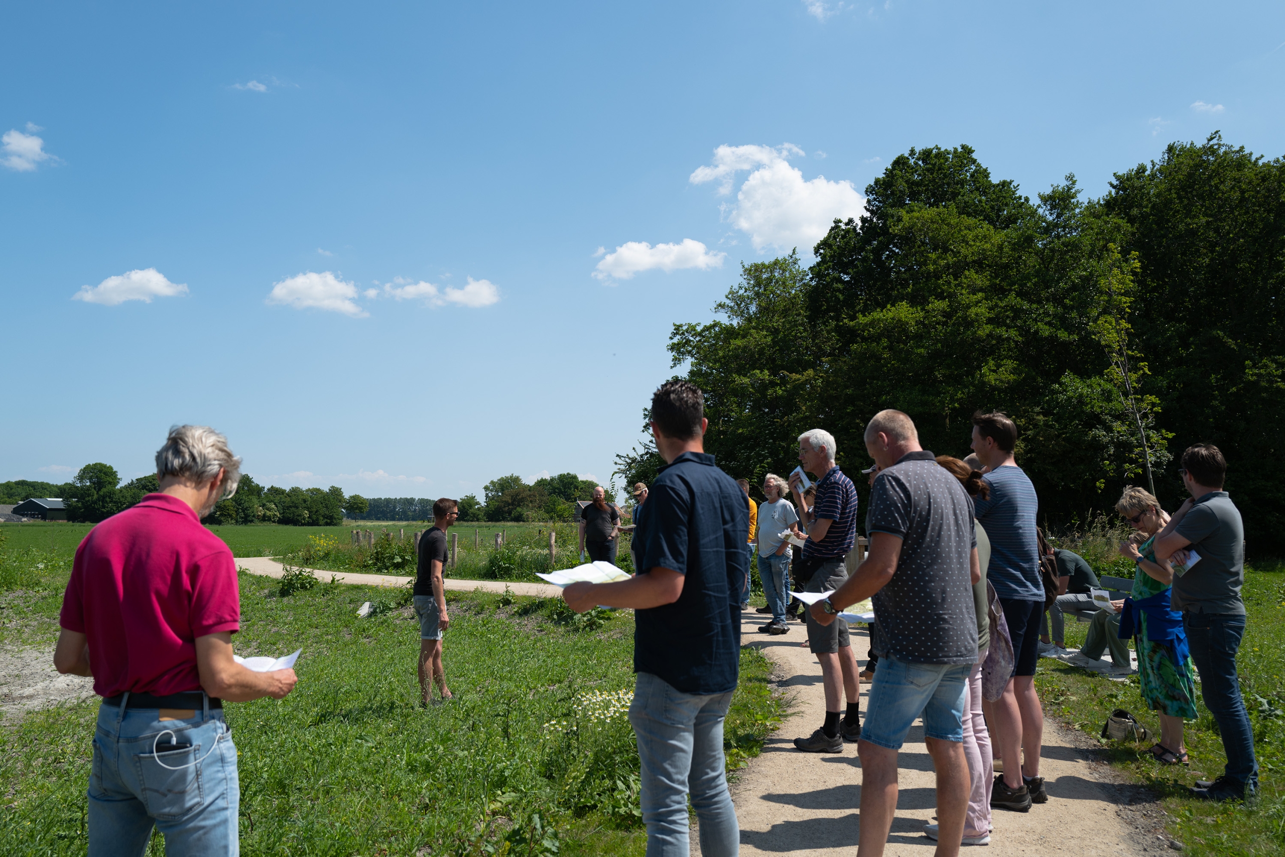 Boesj in de natuur met onze opdrachtgevers